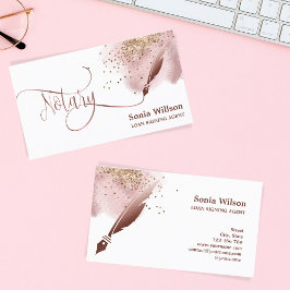 Cartão De Visita Agente de Assinatura de Empréstimo Notário Agente 