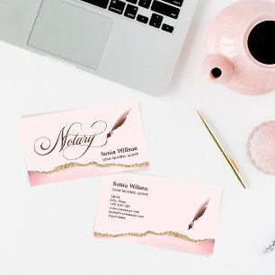 Cartão De Visita Agente de Assinatura de Empréstimo Notário Código 