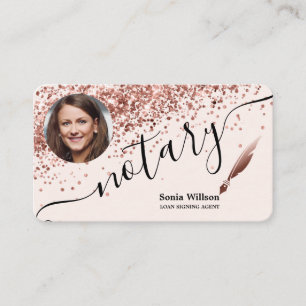 Cartão De Visita Agente de Assinatura de Empréstimo Notário Modern 
