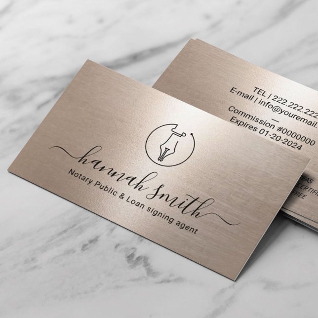 Cartão De Visita Agente de assinatura de empréstimo notário móvel C (Criador carregado)