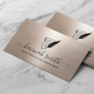 Cartão De Visita Agente de Assinatura de Empréstimo Notário Móvel E