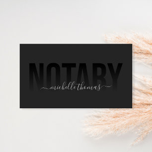 Cartão De Visita Agente de Assinatura de Empréstimo Notário Simpl