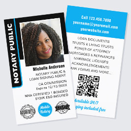 Cartão De Visita Agente de Assinatura de Empréstimo Público Notário