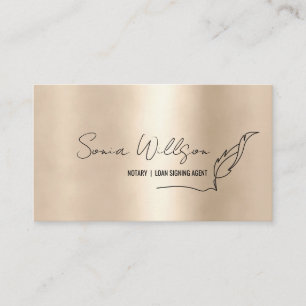 Cartão De Visita Agente de Assinatura de Notário e Empréstimo Móvel