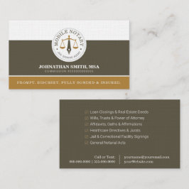 Cartão De Visita Agente de Assinatura Legal Personalizada Móvel Lin