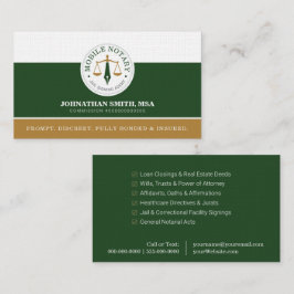 Cartão De Visita Agente de Assinatura Legal Personalizada Móvel Lin