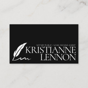 Cartão De Visita Agente de Assinatura Notário Público/Empréstimo Si