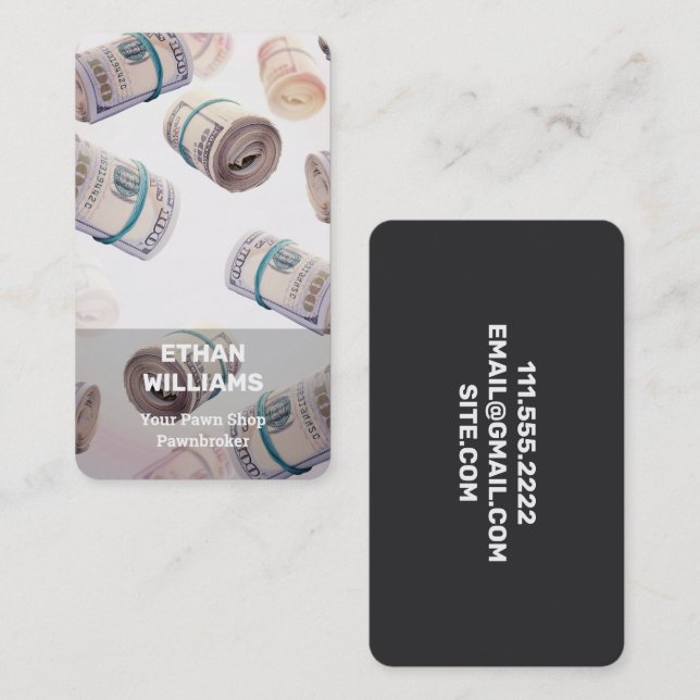 Cartão De Visita Agente de Compro de Camadas (Frente/Verso)