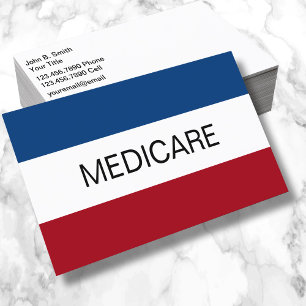 Cartão De Visita Agente de Seguro Medicare Simples