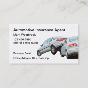 Cartão De Visita Agente de Seguros Automotivos