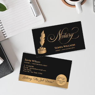 Cartão De Visita Agente de Sinalização de Notário e Empréstimo Móve