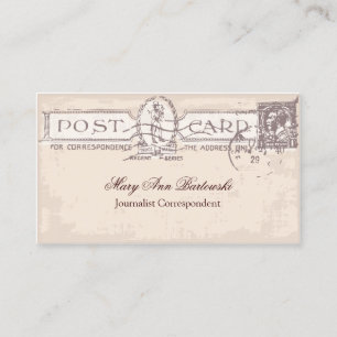 Cartão De Visita Agente de viagens/Blogger idosos das coisas