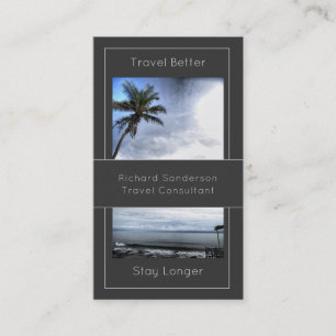 Cartão De Visita Agente de viagens com código de QR