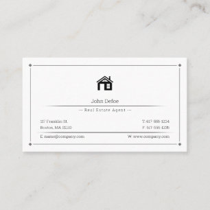 Cartão De Visita Agente imobiliário