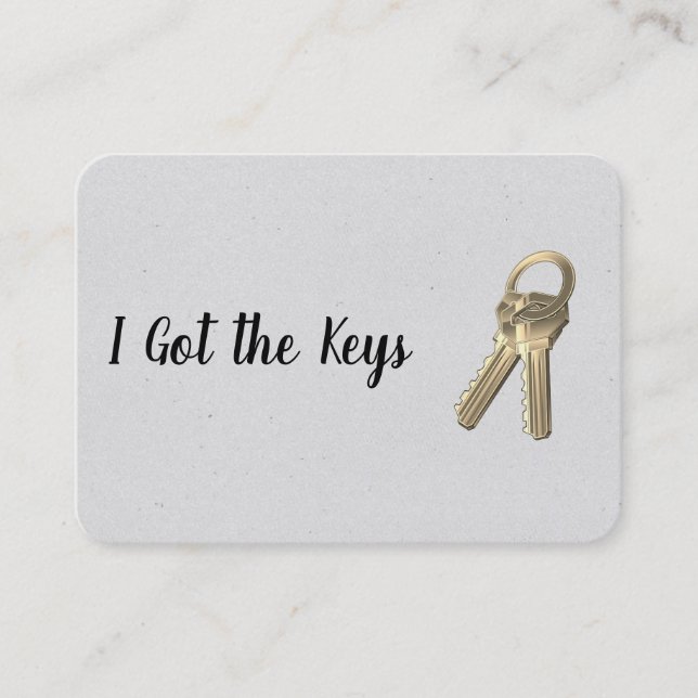 Cartão De Visita Agente Imobiliário / Chaves (Frente)