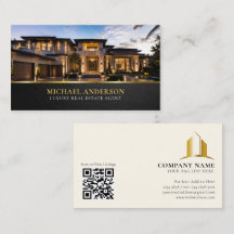 Agente Imobiliário de Luxo, Elegante Preto Ouro