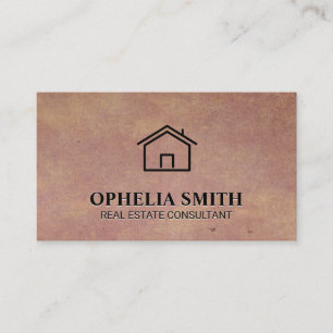 Cartão De Visita Agente imobiliário   Ícone Residencial   Anteceden