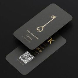 Cartão De Visita Agente Imobiliário Imobiliário Moderno Elegante Mo