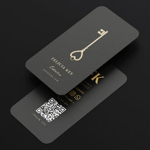 Cartão De Visita Agente Imobiliário Imobiliário Moderno Elegante Mo