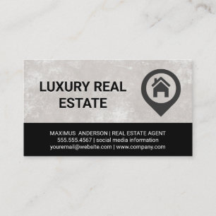 Cartão De Visita Agente imobiliário Logotipo residencial