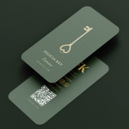 Cartão De Visita Agente Imobiliário Moderno Elegante