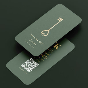 Cartão De Visita Agente Imobiliário Moderno Elegante