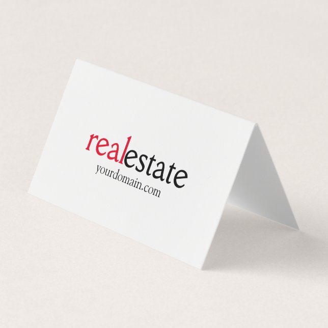 Cartão De Visita Agente imobiliário moderno minimalista (Frente)