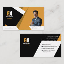 Agente Imobiliário Moderno - Preto e Dourado