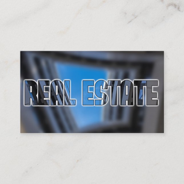 Cartão De Visita Agente imobiliário QR — Código dos edifícios de es (Frente)