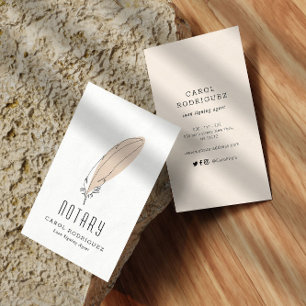 Cartão De Visita agente moderno elegante de assinatura de empréstim