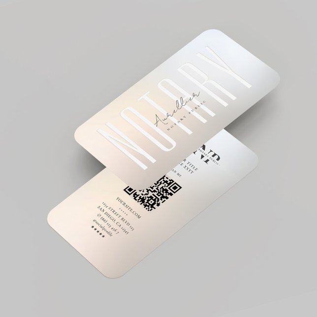 Cartão De Visita Agente Notário Moderno de Assinatura Pública Doura (Modern Notary Public Signing Agent Gold Silver Business Card
)