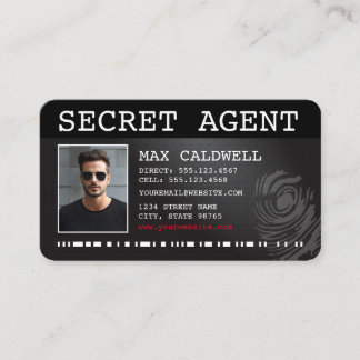 CARTÃO DE VISITA AGENTE SECRETO