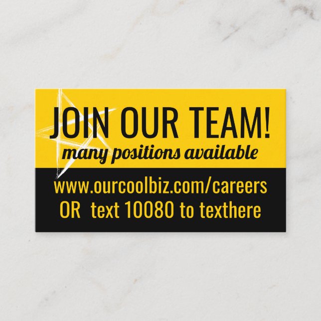 Cartão De Visita Agora contratando ajuda queria emprego postando bu (Frente)