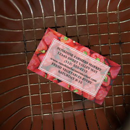 Cartão De Visita Agricultores Comercializam Pimenta-De-Bela-Vermelh