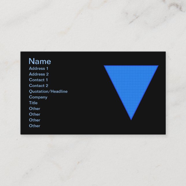 Cartão De Visita Água (Frente)