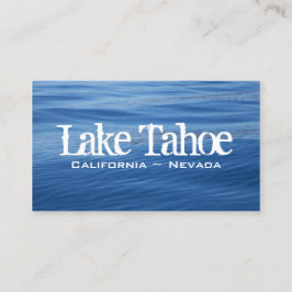 Cartão De Visita Água Azul do Lago Tahoe