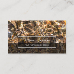 Cartão De Visita Água corrente em riacho claro para a saúde mental