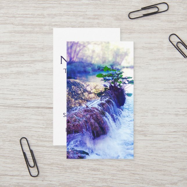 Cartão De Visita água encharcada (Frente/Verso In Situ)