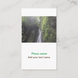 Cartão De Visita água oceano praia foto adicionar nome texto local 