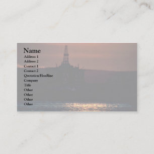 Cartão De Visita Água ondulada azul escura