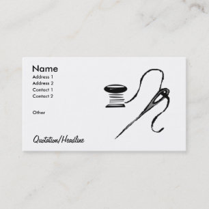 Cartão De Visita Agulha/carretel