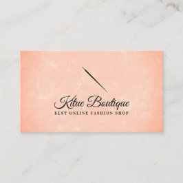 Cartão De Visita Agulha de cor laranja Threads costura de tensão