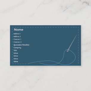 Cartão De Visita Agulha - negócio