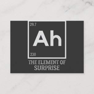 Cartão De Visita Ah, o elemento das surpresas