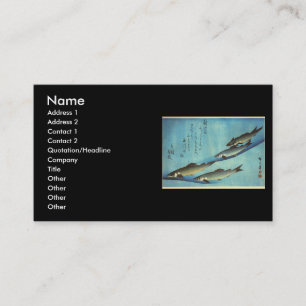 Cartão De Visita Ai (truta) - impressão japonês dos peixes de