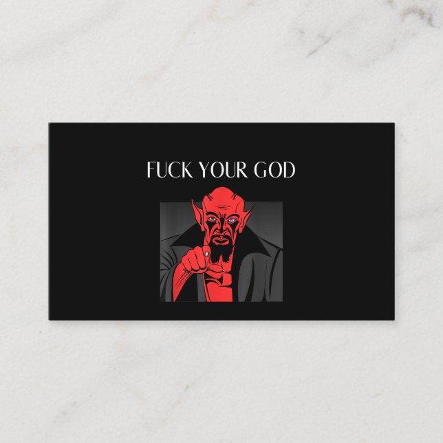 Cartão De Visita Aist Goat Satã Baphomet GIft (Frente)