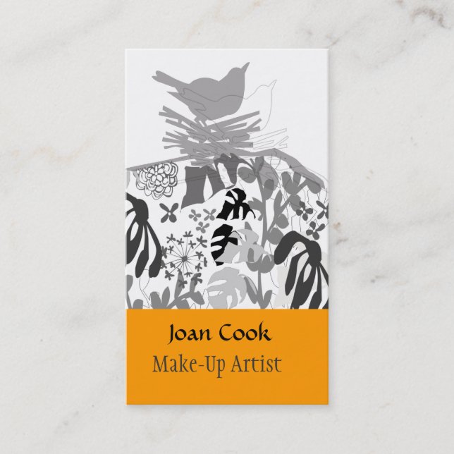 Cartão De Visita Ajardinar animal na moda do planejador de eventos (Frente)