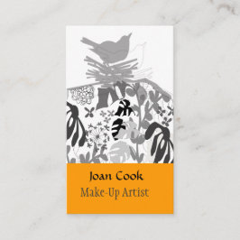 Cartão De Visita Ajardinar animal na moda do planejador de eventos