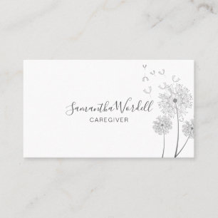 Cartão De Visita Ajuda domiciliar a prestadores de cuidados a adult