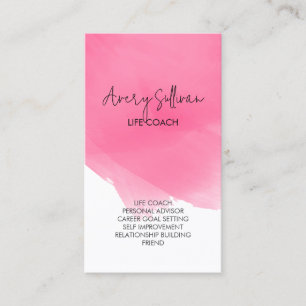 Cartão De Visita Ajuda pessoal do treinador de vida